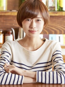 フラミューム 関内店(flammeum) ショート女子色気もプラス☆艶出しショートボブ【関内　馬車道】