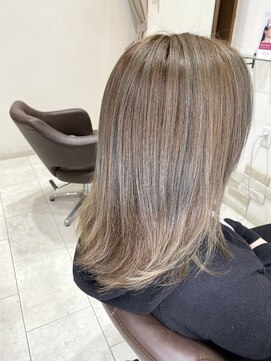 アンプヘアー 二条店(unpeu hair) 【イルミナカラー】ブリーチ無し/アッシュベージュ/ヘアケア