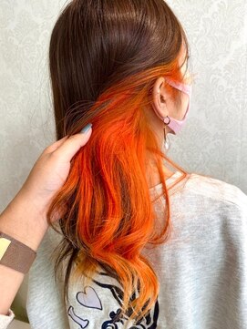 アース 平塚店(HAIR & MAKE EARTH) インナーオレンジ【平塚】