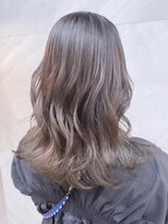 ドゥマン(Demain) ブリーチなし/透明感溢れる/ライムベージュ/小顔/レイヤー