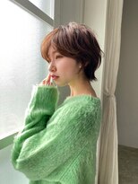 レビジュヘアー 桂店(LEVIJU HAIR) 大人可愛い20代30代40代前下がりショートボブ丸みショート