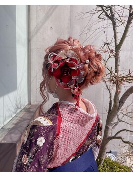 エム インターナショナル 春日部本店(EMU international) 着物に合う盛り髪アレンジ