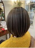 【バレイヤージュ風×ショート】
