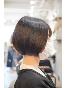 ソイルバイロミー(soil by ROMMY) 人気オーダーのまとまりショートボブ/横浜髪質改善