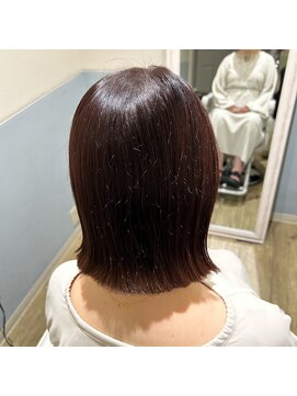 フレーム へアアンドトリートメント 天王寺北口店(FRAME) パツっとミニボブスタイル