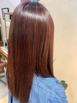 アズールサン 草加西口店(azule-sun) ナチュラルハイライト,透明感ベージュ,レッドブラウン【草加】