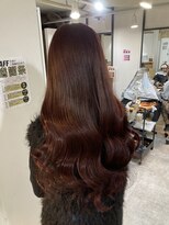 ラフ 難波店(LAFF)&nbsp;#黒髪#ボブルフ#ネビージュ#小顔#ワンレン