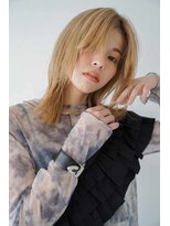 シェル 立川(shell)&nbsp;くびレイヤーエモージュ前髪モテベージュレイヤーミディ【立川】