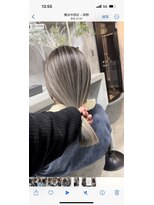 アポロ 横浜駅店(apollo)&nbsp;ハイライトバレイヤージュダブルカラーミルクティーベージュ