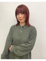 ネルケ 立川(nelke)&nbsp;オレンジレッド/顔周りレイヤー