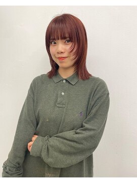 ネルケ 立川(nelke) オレンジレッド/顔周りレイヤー