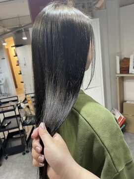 ラフ 難波店(LAFF) #黒髪#ボブルフ#ネビージュ#小顔#ワンレン