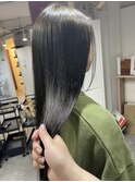 #黒髪#ボブルフ#ネビージュ#小顔#ワンレン