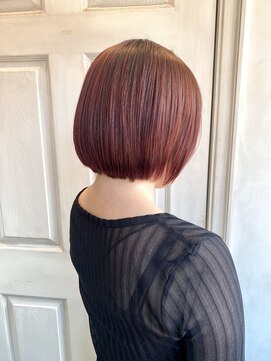 アロマ ヘアー ルーム 新宿3号店(AROMA hair room) ブリーチなしの赤髪のデザインカラー☆レッド/ワインレッド