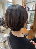 グラデーションショートボブ