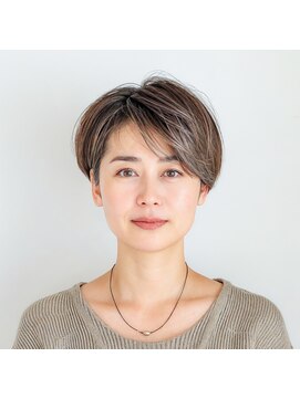 エメールヘア(aimere hair) どの世代でも似合うハイライトラテベージュボブ