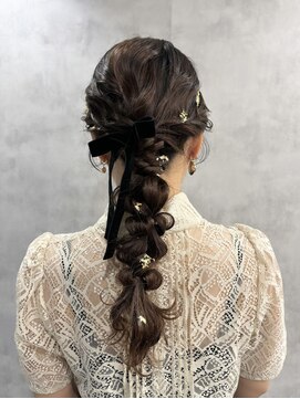 アイ(_i) ロング編みおろしアレンジ