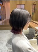 ボブレイヤー×裾カラー