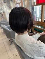 スタジオ アルファプラス 日暮里店(studio α+)&nbsp;ステップボーンカットカットボブショートハイライト白髪ぼかし