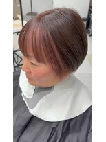 シャラ(Shala)&nbsp;前髪ありフェイスフレーミング×ピンク