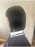 切りっぱなしボブ