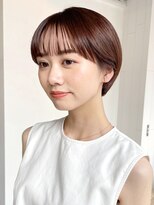 アルバム 池袋(ALBUM) くびれヘアボブショートチェリーブラウンュ_69528