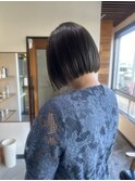 ▲地毛風カラー×プツっと切りっぱなしボブ▲