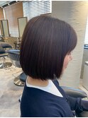 ショート/ボブ/ストレート/ナチュラルブラウン