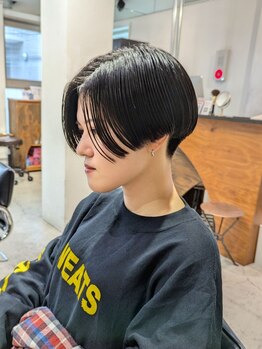 ゴーズゴードットビー 吉祥寺(go s go .b)の写真/自宅でもサロン帰りのようなスタイリングを実現☆高い再現性と持ちの良さを叶えます♪[吉祥寺駅/ショート]