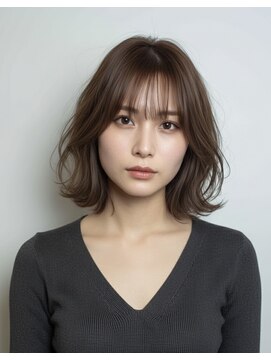 AccessMoon 米沢本店 着物ヘア/大人ガーリー/ダークアッシュ/似合わせカット/水戸