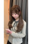 オリーブブラウン/レイヤーカット/透明感カラー/韓国ヘア