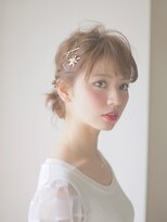 オジコ(ojiko)&nbsp;☆月曜営業☆ojiko.ゆるふわ金ピンローポニーテールアレンジ