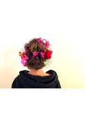 生花ヘアアレンジ☆