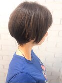 【morio池袋】今年流行大人かわいい黒髪前下がり丸みショート
