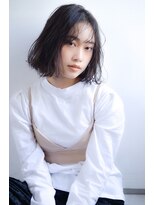 ノンダメージサロン ステラバイボヌール(Stella by Bonheur)&nbsp;【ノンダメージサロンStella】クールな黒髪前下がりボブ