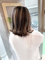 パルフェ ヘアー バイ オーク 九大学研都市(parfait hair byOAK) バレイヤージュミルクティー