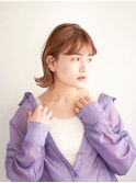 顔型別ヘアスタイル特集/マロンベージュ/Aラインボブ/新宿