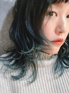 ロアークヘアー(LOARK HAIR) 【LOARK】ウルフカットミディ♪＃グラデーションカラー