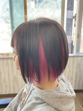 シード(Syead) インナーカラー×ブラッドピンク【八王子】