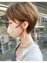 ヘアーメイクオズ(hair make O/S) ショートヘア×透明感ベージュ