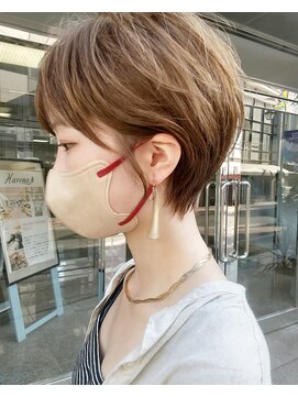 ヘアーメイクオズ(hair make O/S) ショートヘア×透明感ベージュ
