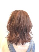 レイ 万博記念公園店(Ray)&nbsp;フェイスレイヤー/オレンジブラウン/外ハネ/つくば美容室