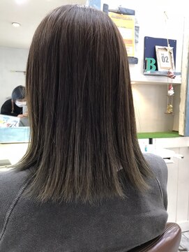 カラーズ(PRIVATE HAIR SALON COLOR'S) ワンレン外ハネ♪グレージュカラー