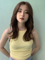 オリンテ バイ レシッド 表参道(orente by rcid)&nbsp;ブリーチなし顔まわりレイヤー×ナチュラルミルクティ