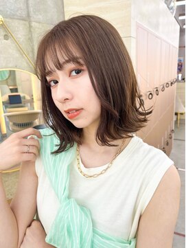 ロンドホットリップ 立川(Lond hot lip) 【Nanatsu】くびれボブ/ボブ/顔まわり/前髪カット/立川