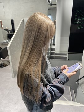 ジエクト カナウ(The Ect canow) ミルクティーカラー/ハイトーン/ミルクティーベージュ/ロング