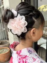 ヘアークリアー 春日部 キッズ浴衣アップ/首元スッキリ華やかに/お出掛けにひとアレンジ