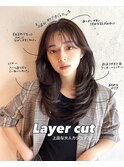レイヤーカット　レイヤーミディアム　レイヤーロング