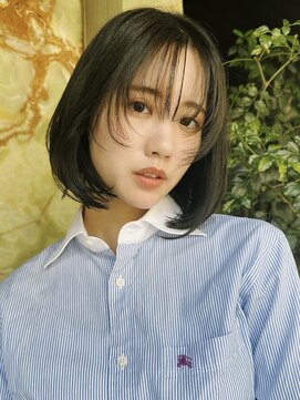 アンドレイ 表参道(andrey) [ANDREY]グレーベージュ/レイヤーロング/前髪パーマ黒髪カタログ