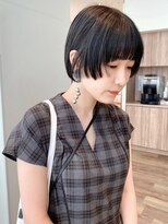 ケーツー あべのキューズモ-ル店(K-two) ミニボブ*黒髪*顔周りカット*顔周りレイヤー*フェイスレイヤー